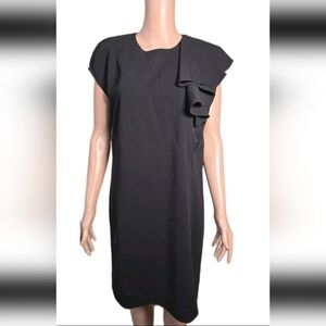 Nwt JADE MELODY TAM Women’s Ruffled Black Dress Mini Size Medium